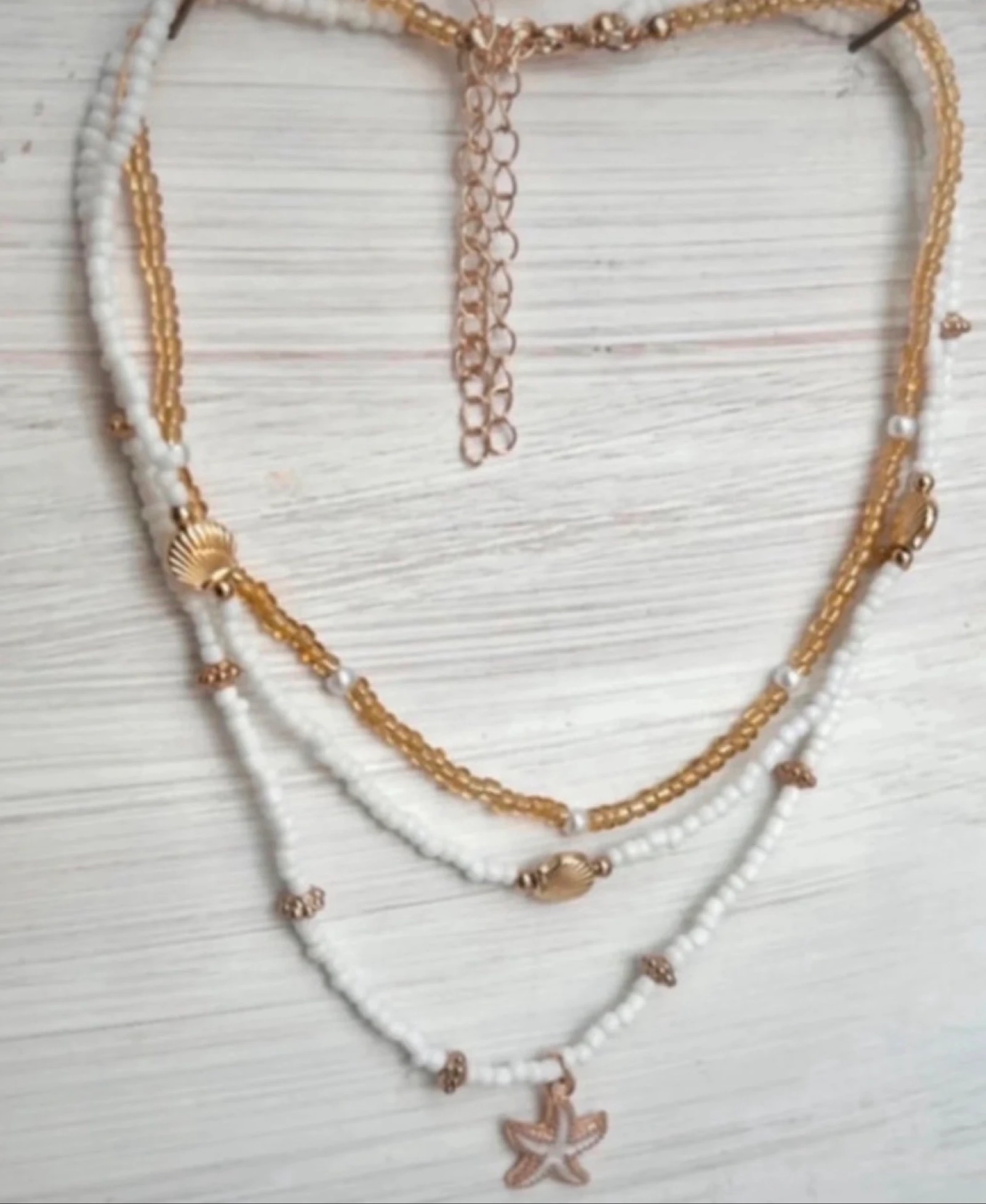 Conjunto de três colares verão com estrela do mar – photo 2